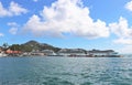 Princess and MSC ships in St. Thomas, US Virgin Islands- 12/13/17 - Cruise ships docked in St. Thomas