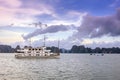 Cruise ships on Ha Long bay.