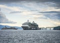 Cruise ships in Hoonah, Alaska Royalty Free Stock Photo