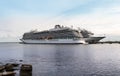 Cruise ships MV Viking Sky and MV Viking Sea of the Viking Ocean Cruises Fleet docked Royalty Free Stock Photo