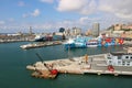 Cruise ships port in Genoa, Italy Royalty Free Stock Photo