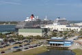 Cruise ships at the Port Canaveral, Florida USA Royalty Free Stock Photo