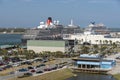 Cruise ships at the Port Canaveral, Florida USA Royalty Free Stock Photo