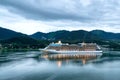 Cruise ships at port in Juneau, Alaska Royalty Free Stock Photo