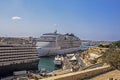 Cruise ships in port. Traveling Royalty Free Stock Photo