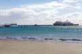 Cruise ships at Puerto Madryn, a city in Chubut Province, Patagonia, Argentina