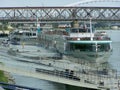 Cruise Ships on the River Danube Royalty Free Stock Photo