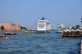 Cruise ships and smaller water traffic on the Giudecca Canal