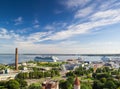 Cruise ships in Tallinn harbor, Estonia. Royalty Free Stock Photo