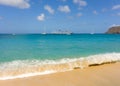 Cruise ships visiting bequia in the caribbean Royalty Free Stock Photo