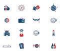 Cruise simply icons Royalty Free Stock Photo