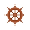 Cruise steering wheel icon flat isolated vector