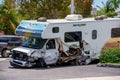 Cruiseamerica rent rv totaled from a crash collision