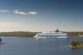 The cruise ferry MS Silja Europa on the line Stockholm - Turku. Stockholm, Sweden