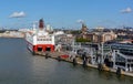 Cruiseferry Mariella of Viking line company moored in the port of Helsinki