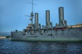 Cruiser Aurora at sunrise