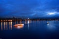 Cruiser in Hangang River Seoul Royalty Free Stock Photo