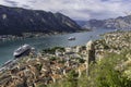 Cruiser in port of Kotor