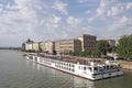 Cruiser ship on Danube river Budapest Royalty Free Stock Photo