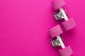 Cruiser skateboard trucks and wheels Royalty Free Stock Photo