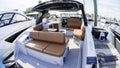 Cruiser Yachts 38 GLS boat displayed on Norwalk Boat Show