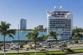 Cruiseship docked in Puerto Vallarta Royalty Free Stock Photo