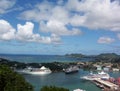 Cruiseship Port in St. Lucia Royalty Free Stock Photo