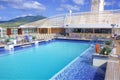 Cruiseship upper deck, Caribbean Royalty Free Stock Photo