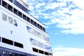 Cruising boat under a blue sky Royalty Free Stock Photo