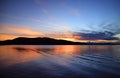 Cruising on Lake Titicaca, the Highest Navigable Lake in the World at Amazing Sunset, Puno, Peru