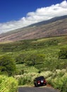 Cruising Maui's Mountain Roads Royalty Free Stock Photo