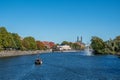 Cruising Motala river, Sweden Royalty Free Stock Photo