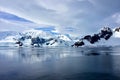 Cruising Past Antarctica on a cloudy day Royalty Free Stock Photo