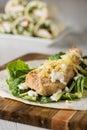 Crumbed Chicken Tortilla Wrap Royalty Free Stock Photo