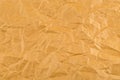 Crumbled brown empty, clean paper texture Royalty Free Stock Photo