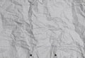 Crumbled paper Texture with square lines Royalty Free Stock Photo