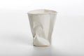 Crumbled white Paper cup Royalty Free Stock Photo