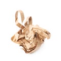 Crumbler paper bag isolated Royalty Free Stock Photo
