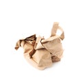 Crumbler paper bag isolated Royalty Free Stock Photo