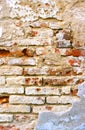 Crumbling cemented wall Royalty Free Stock Photo