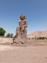 Crumbling enormous statue near the Nile river in Abhu Dabi