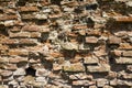crumbling old brick wall Royalty Free Stock Photo