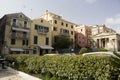 Crumbling old buildings in Corfu Royalty Free Stock Photo