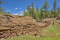 Crumbling remains of the Foxboro Dam in Arizona Royalty Free Stock Photo