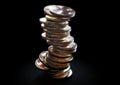 Crumbling Ripple Coin Stack