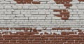 Crumbling White Brick Wall Texture Royalty Free Stock Photo