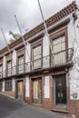 Crumbling traditional house on uphill street, Funchal, Madeira