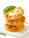 Crumbly cornmeal and almond cookies