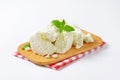 Crumbly white cheese Royalty Free Stock Photo