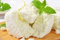 Crumbly white cheese Royalty Free Stock Photo